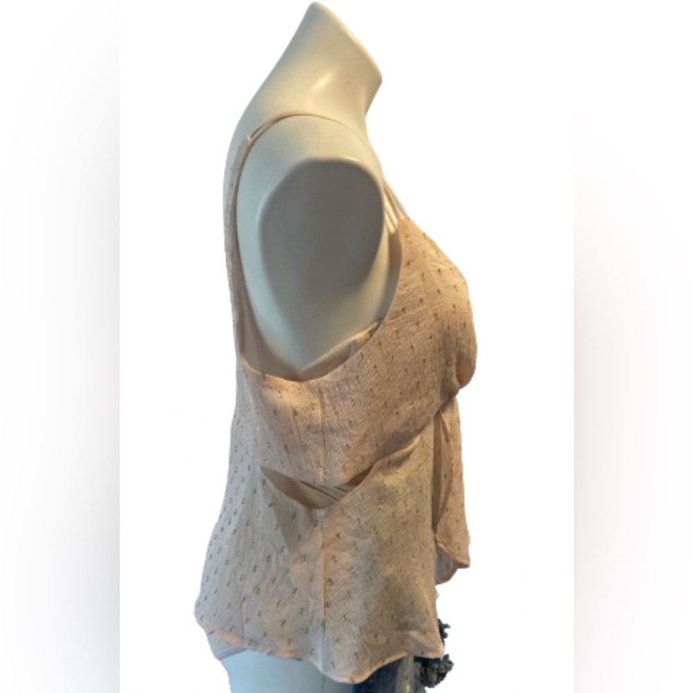 Express Women's Sleeveless Loose V-Neck Asymmetrical Top - Picture 3 of 10